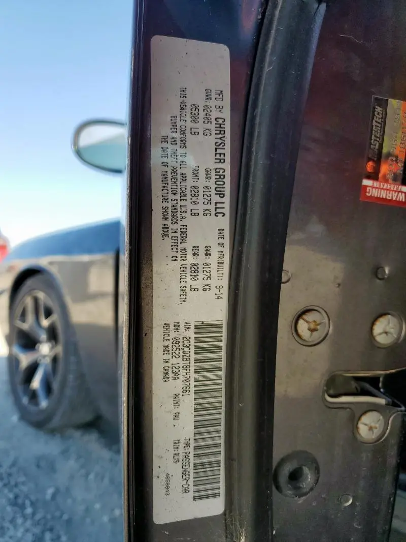 2015 DODGE CHALLENGER SXT PLUS  