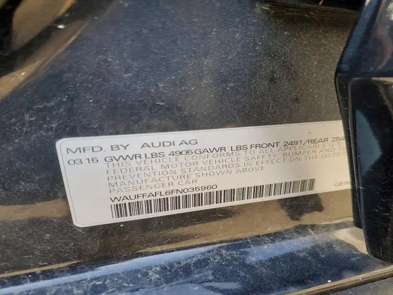 2015 AUDI A4 PREMIUM PLUS
