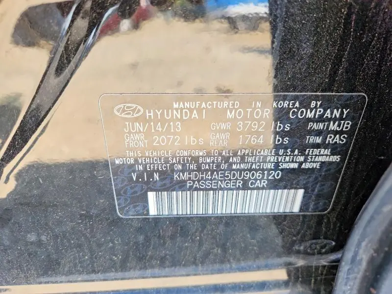 2013 HYUNDAI ELANTRA GLS  