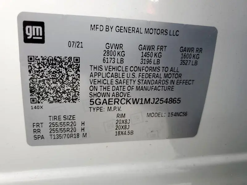 2021 BUICK ENCLAVE PREMIUM