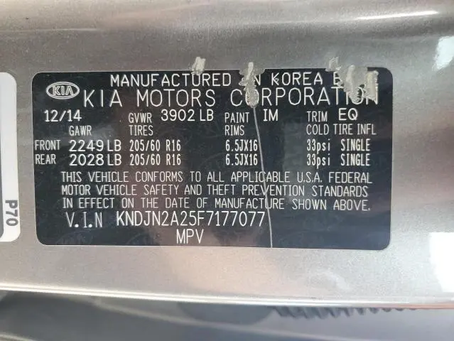 2015 KIA SOUL BASE  