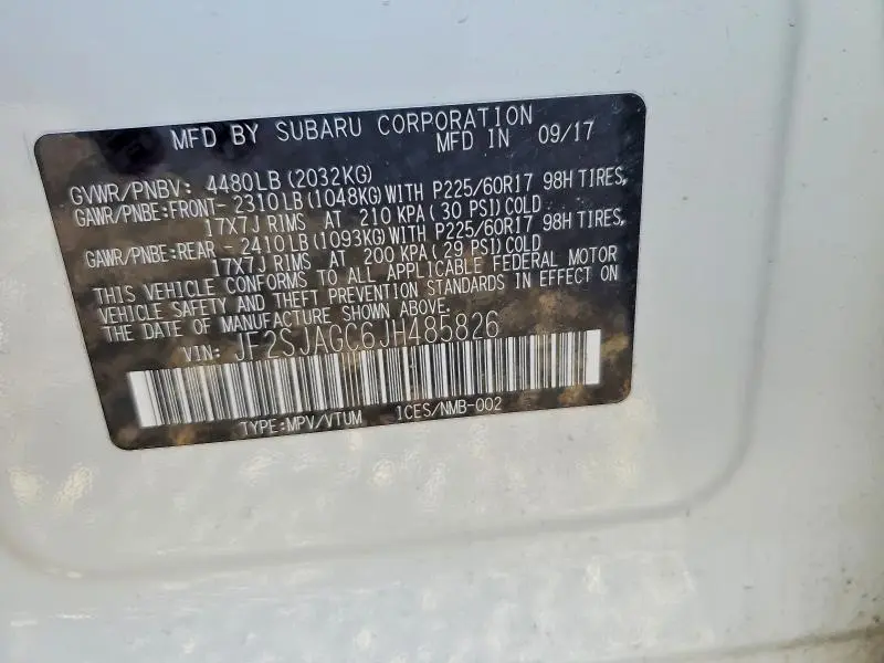 2018 SUBARU FORESTER 2.5I PREMIUM  