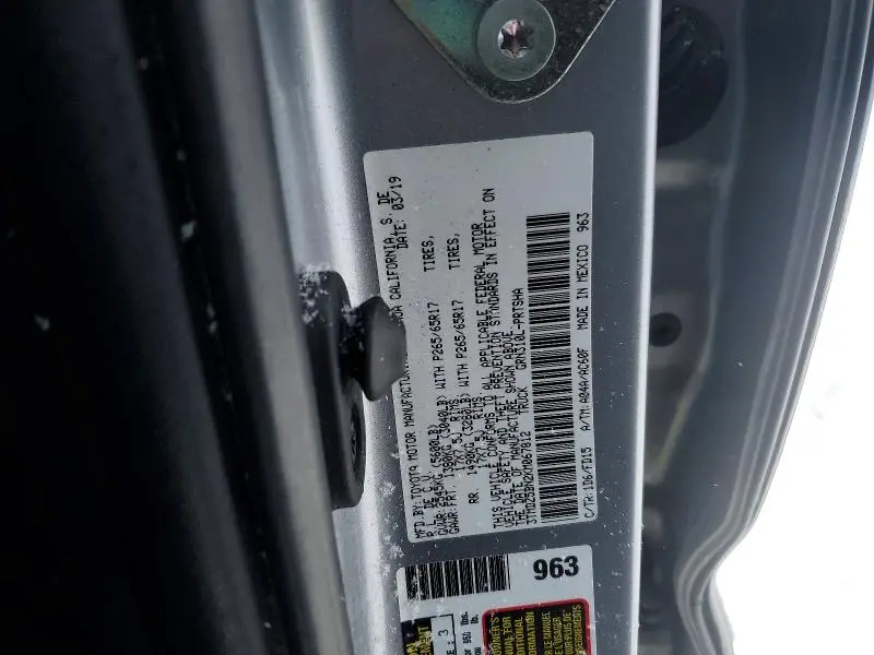 2019 TOYOTA TACOMA DOUBLE CAB  