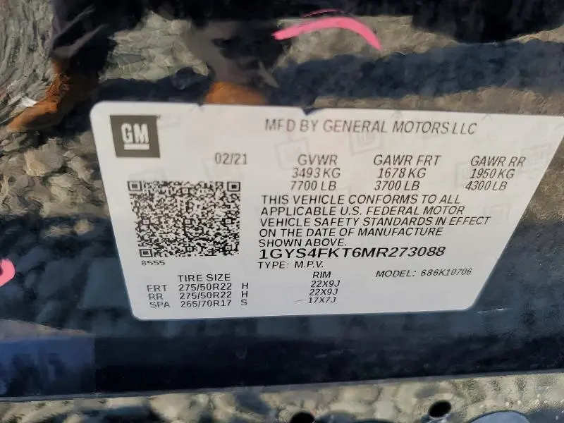 2021 CADILLAC ESCALADE SPORT  