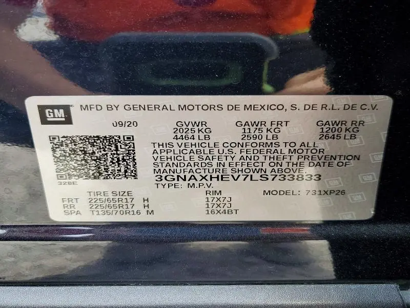 2020 CHEVROLET EQUINOX LS  