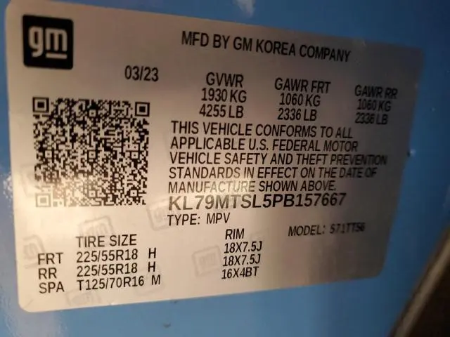 2023 CHEVROLET TRAILBLAZER RS  