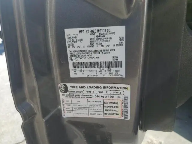 2013 FORD F150 SUPERCREW  