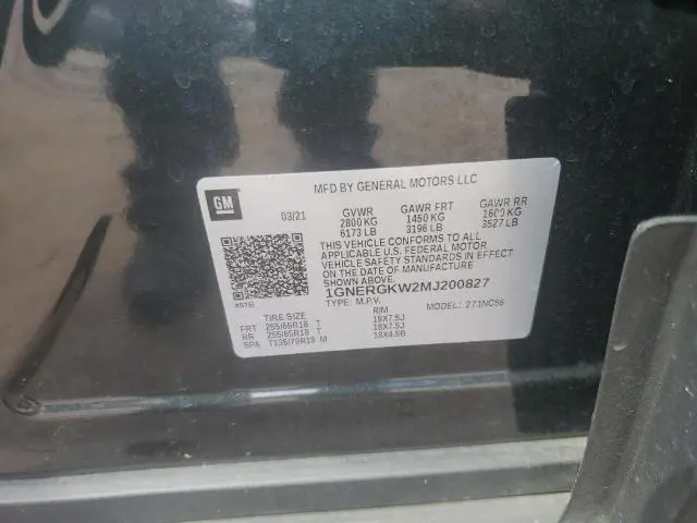 2021 CHEVROLET TRAVERSE LT  