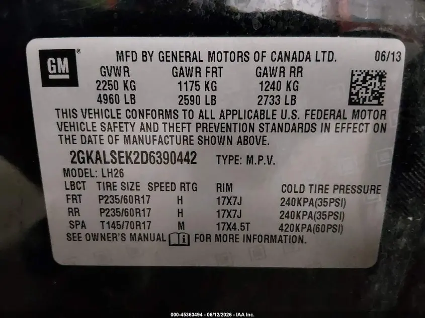 2013 GMC TERRAIN SLE-2