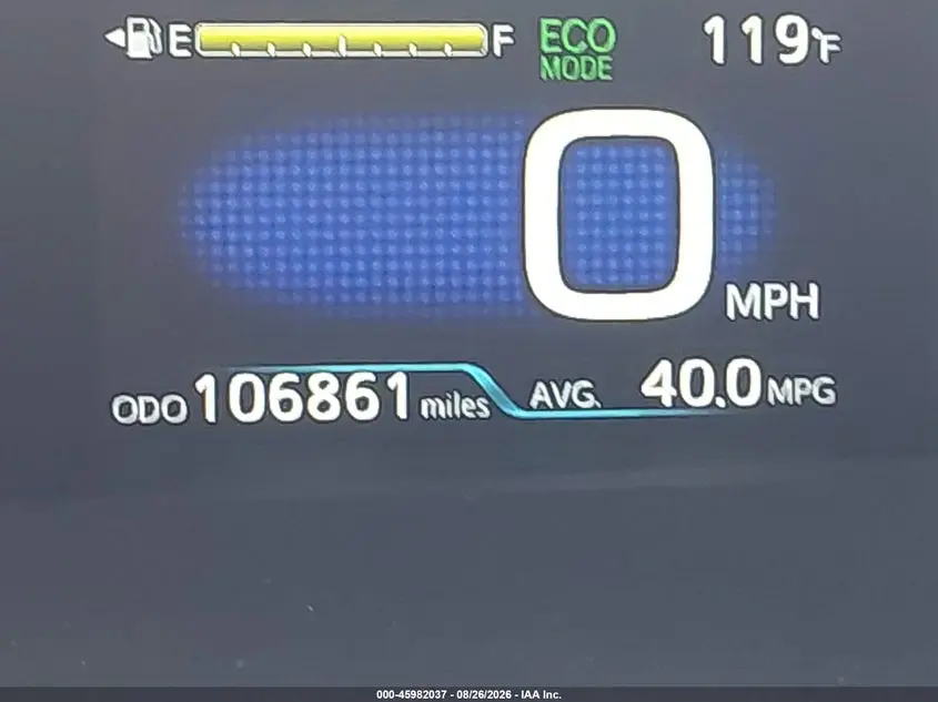2017 TOYOTA PRIUS TWO