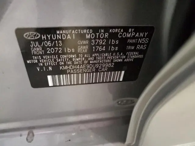 2013 HYUNDAI ELANTRA GLS  