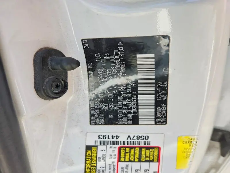 2013 TOYOTA SIENNA XSE 7-PASSENGER  