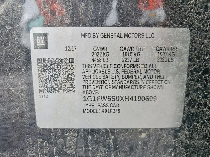 2017 CHEVROLET BOLT EV LT  