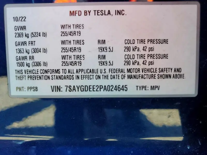 2023 TESLA MODEL Y   