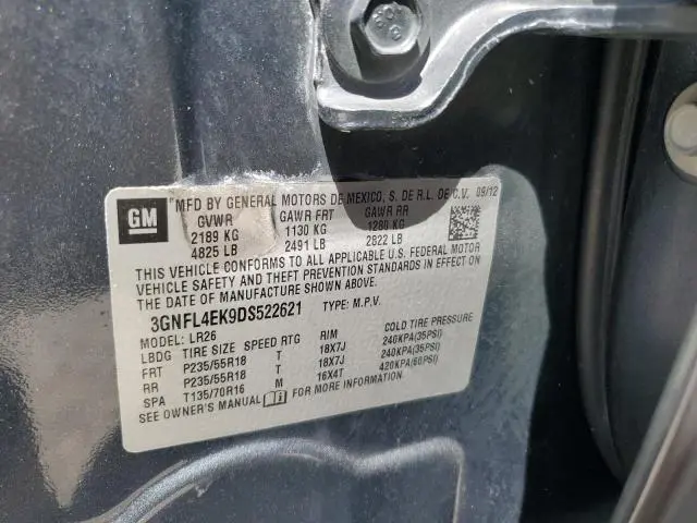 2013 CHEVROLET CAPTIVA LTZ  