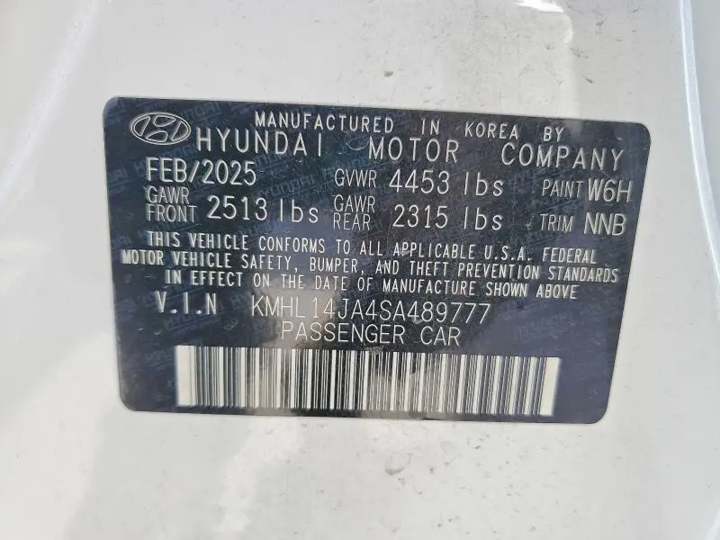 2025 HYUNDAI SONATA SEL CONVENIENCE  