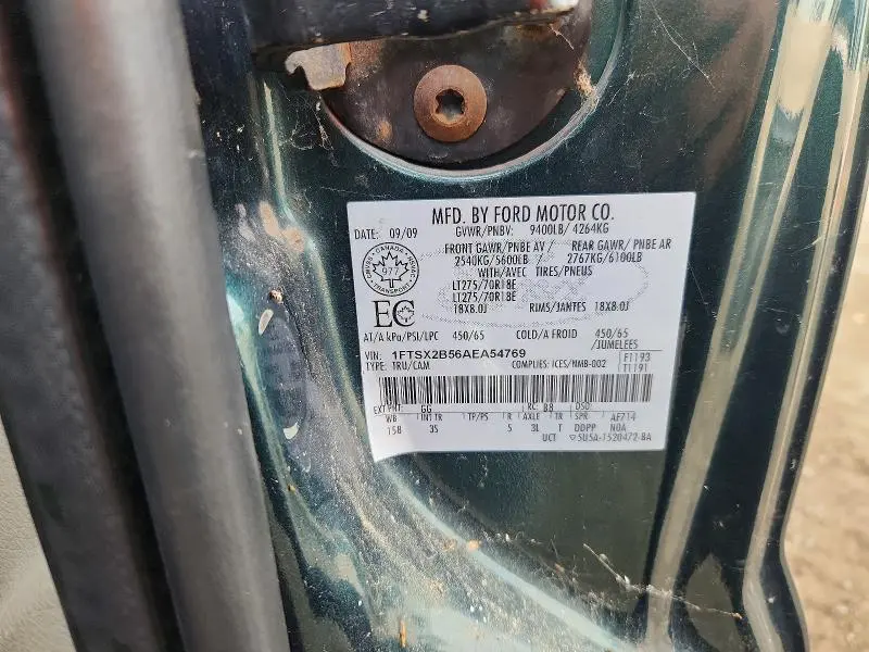 2010 FORD F250 SUPER DUTY  