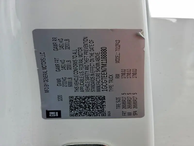 2021 CHEVROLET COLORADO ZR2  