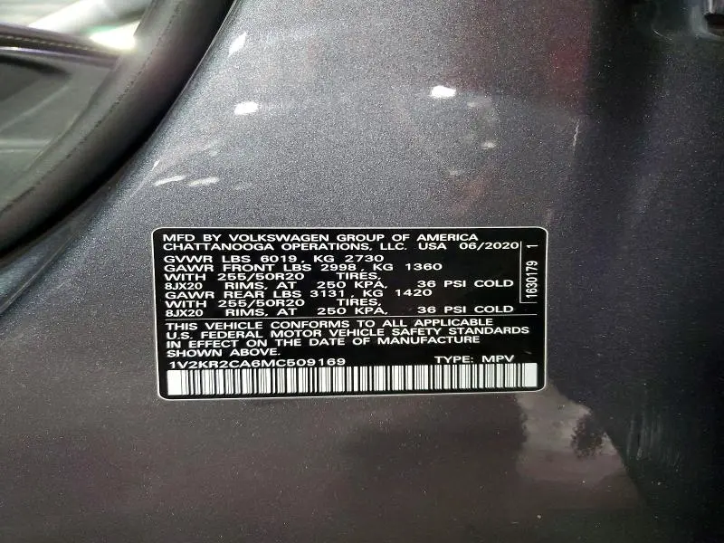 2021 VOLKSWAGEN ATLAS SE  
