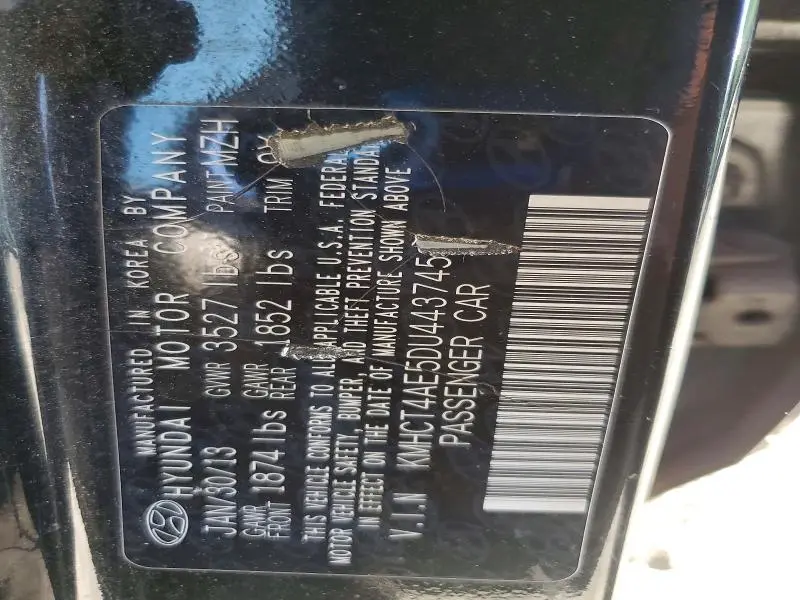 2013 HYUNDAI ACCENT GLS  