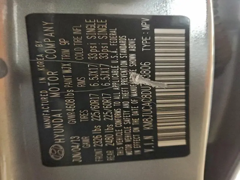 2013 HYUNDAI TUCSON GLS  