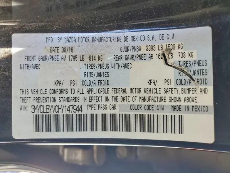 2017 TOYOTA YARIS IA BASE  