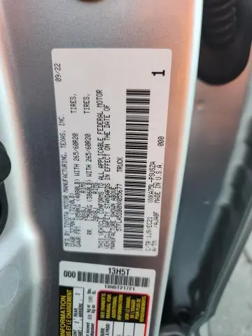 2022 TOYOTA TUNDRA CREWMAX SR  