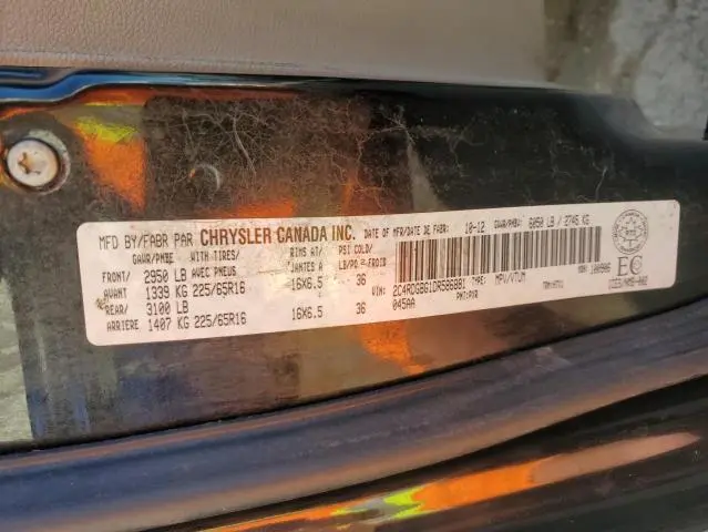 2013 DODGE GRAND CARAVAN SE  