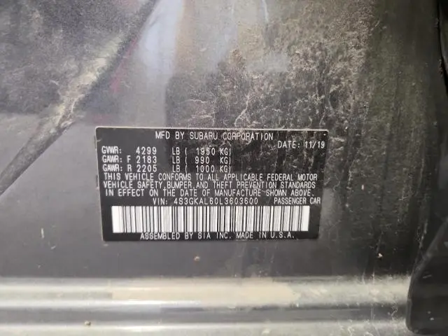 2020 SUBARU IMPREZA SPORT  