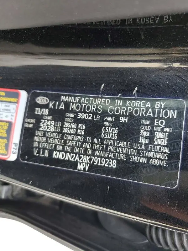 2019 KIA SOUL BASE  