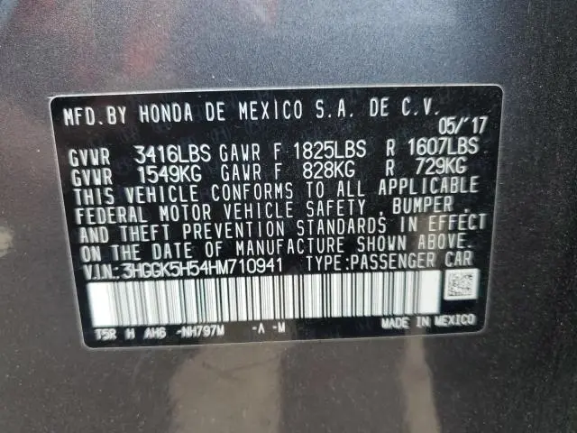 2017 HONDA FIT LX  