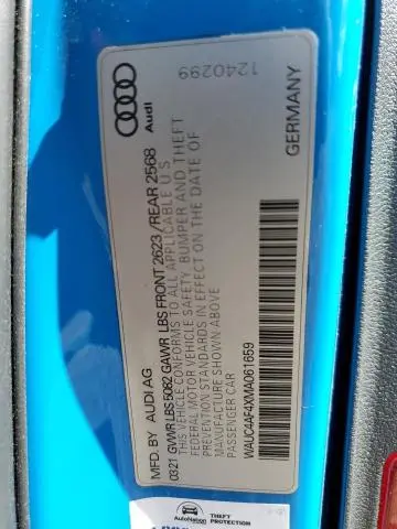 2021 AUDI S4 PRESTIGE  