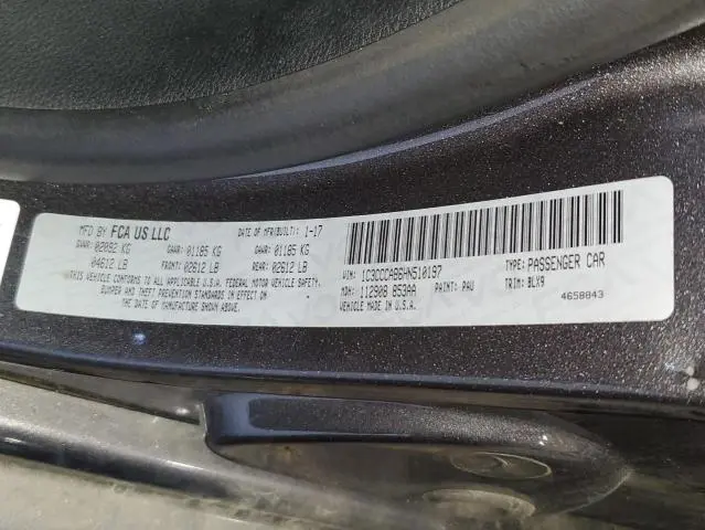 2017 CHRYSLER 200 LIMITED  