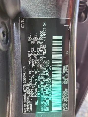 2010 TOYOTA HIGHLANDER   