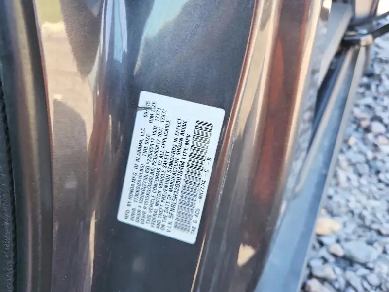 2016 HONDA ODYSSEY SE  