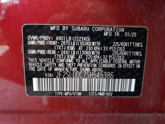 2025 SUBARU FORESTER PREMIUM  