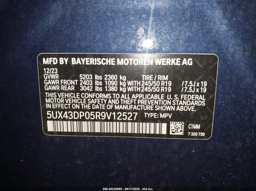 2024 BMW X3 SDRIVE30I