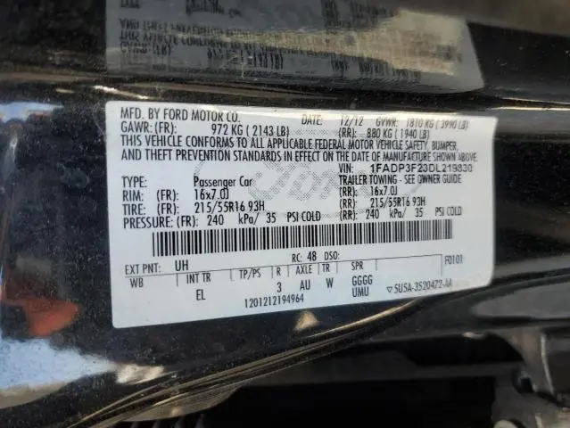 2013 FORD FOCUS SE