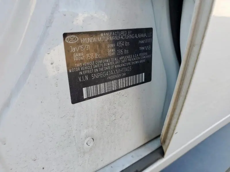 2021 HYUNDAI SONATA SE  