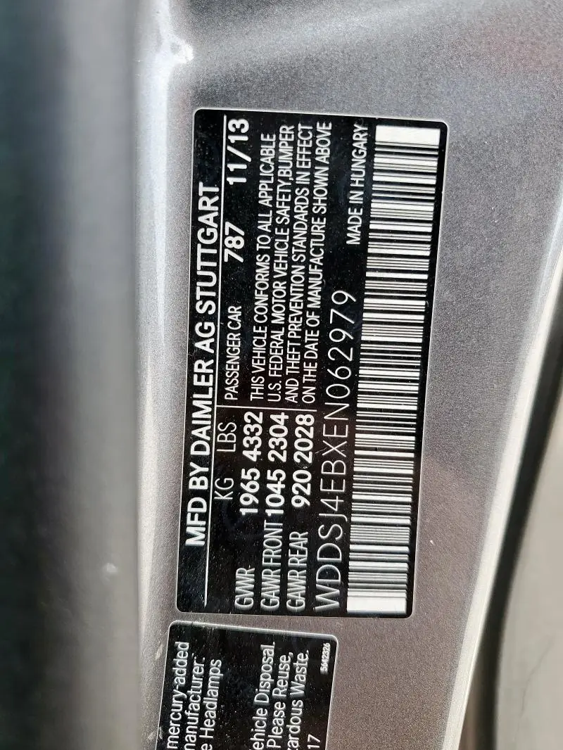 2014 MERCEDES-BENZ CLA 250  