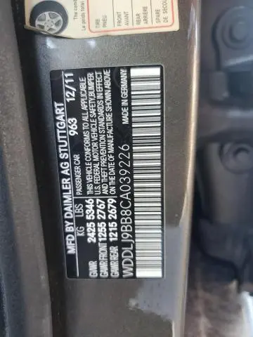 2012 MERCEDES-BENZ CLS 550 4MATIC  