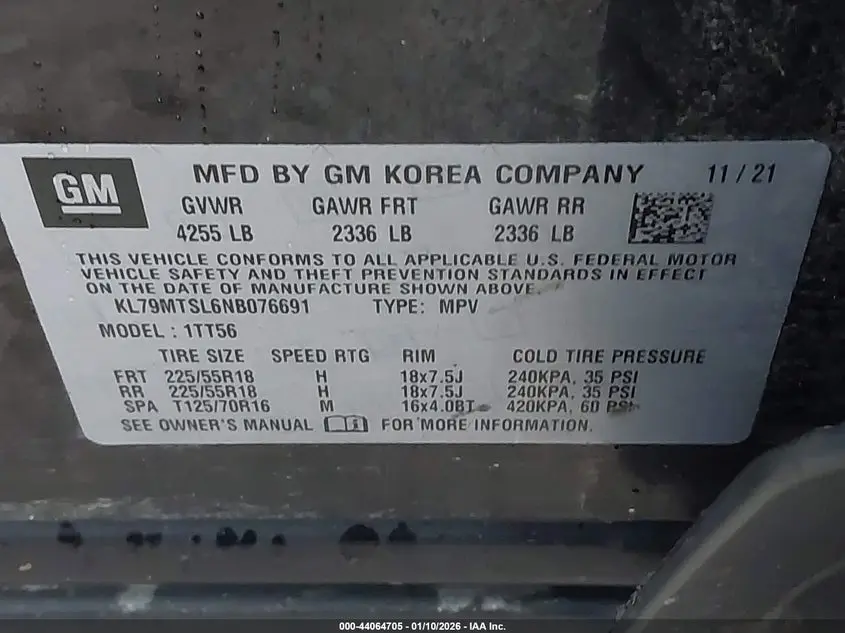 2022 CHEVROLET TRAILBLAZER FWD RS