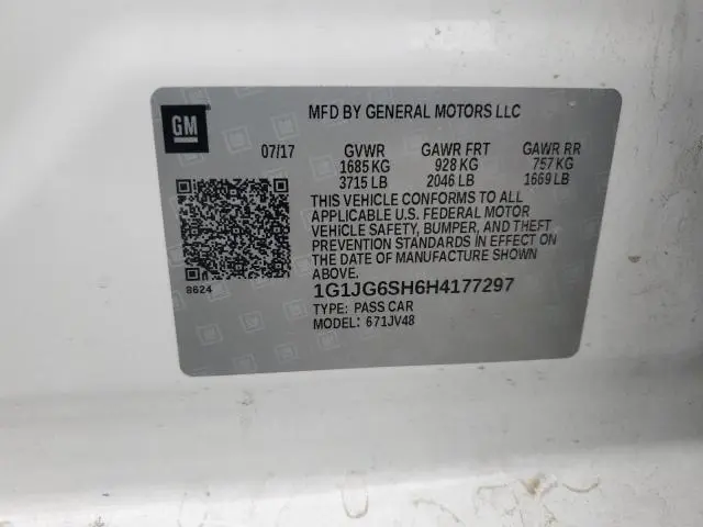 2017 CHEVROLET SONIC   