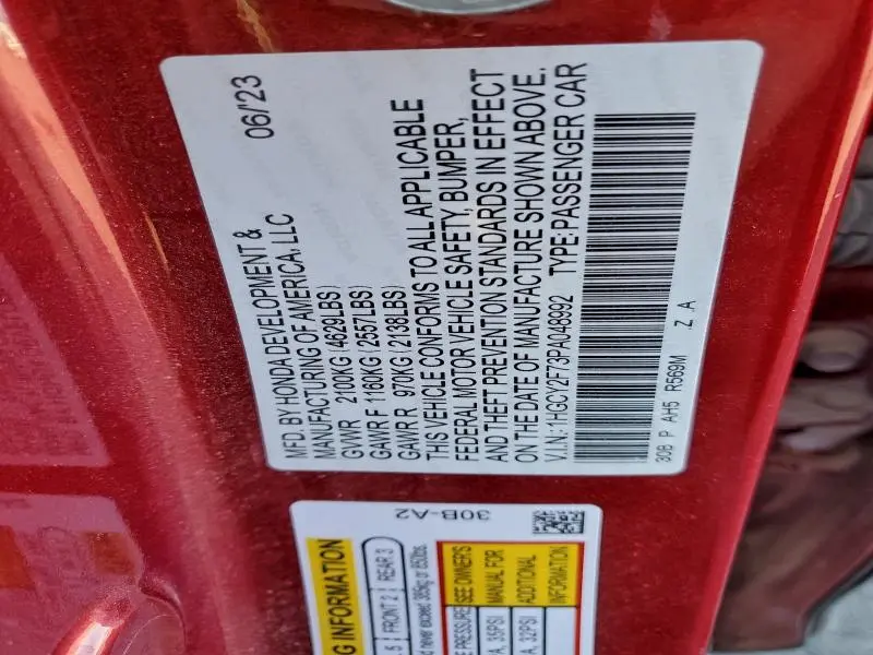 2023 HONDA ACCORD HYBRID SPORT-L  