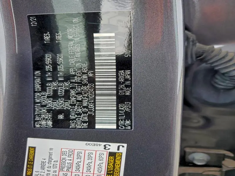 2022 LEXUS RX 450H L LUXURY  