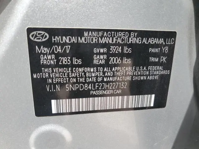 2018 HYUNDAI ELANTRA SEL