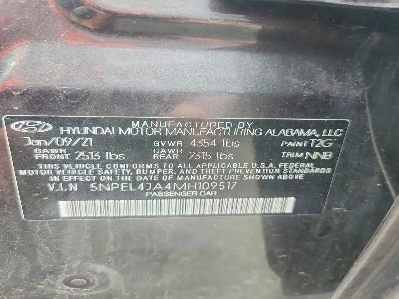 2021 HYUNDAI SONATA SEL  