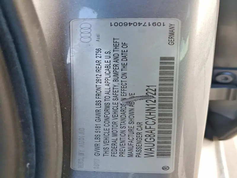 2017 AUDI A6 PREMIUM PLUS  