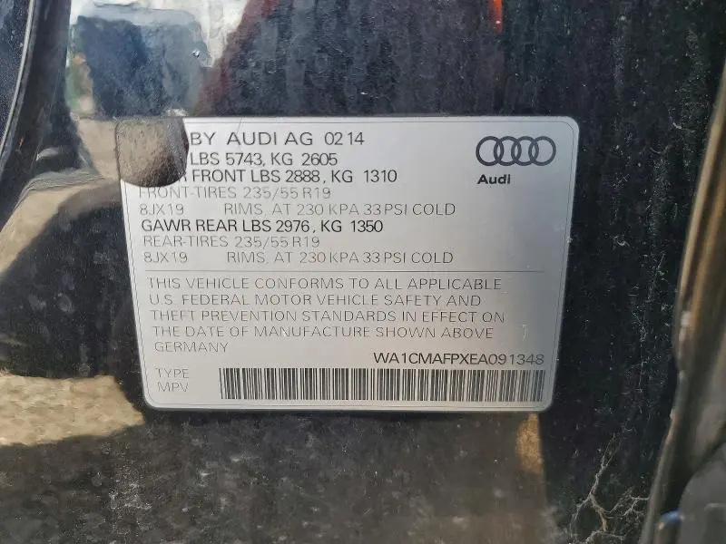 2014 AUDI Q5 TDI PREMIUM PLUS  