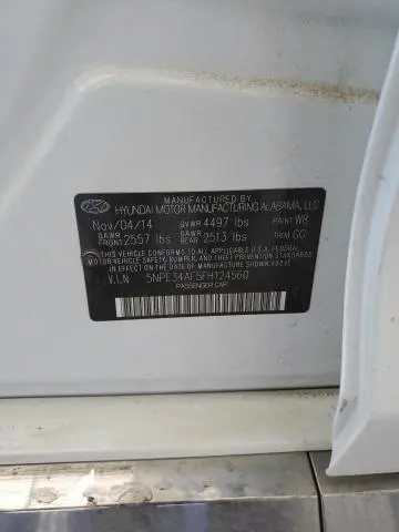2015 HYUNDAI SONATA SPORT  